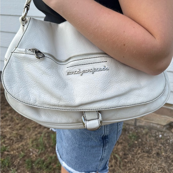 Marc by Marc Jacobs Cream Leather Shoulder Bag - Picture 1 of 16